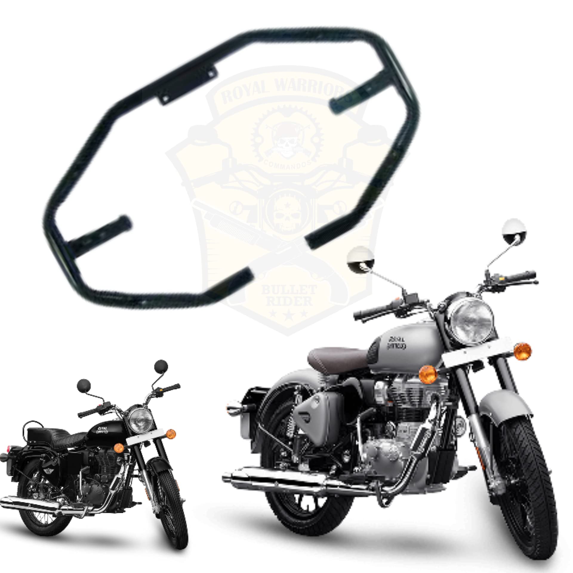 royal enfield classic 350 gunmetal grey leg guard