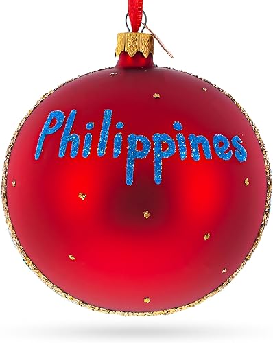 Miniatura 3 de Bola de cristal de Filipinas Adorno de Navidad 4 pulgadas