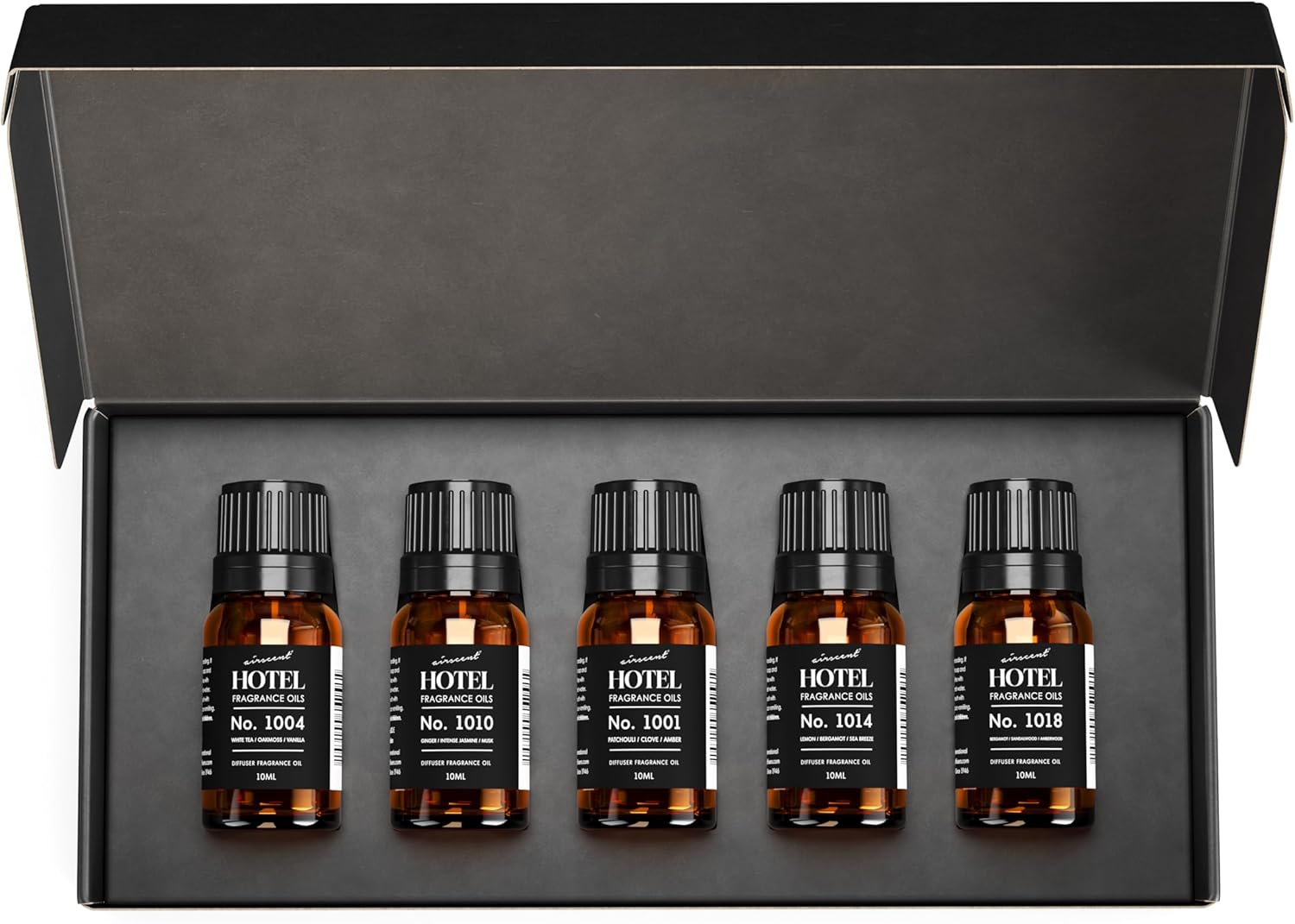 AirScent Hotel Diffuser Oil Gift Set - International Traveler Hotel Scents - 10 mL, 0.34 fl oz Fragrance Bottles Inspired by The Luxurious Fragrances of International Hotel Brands