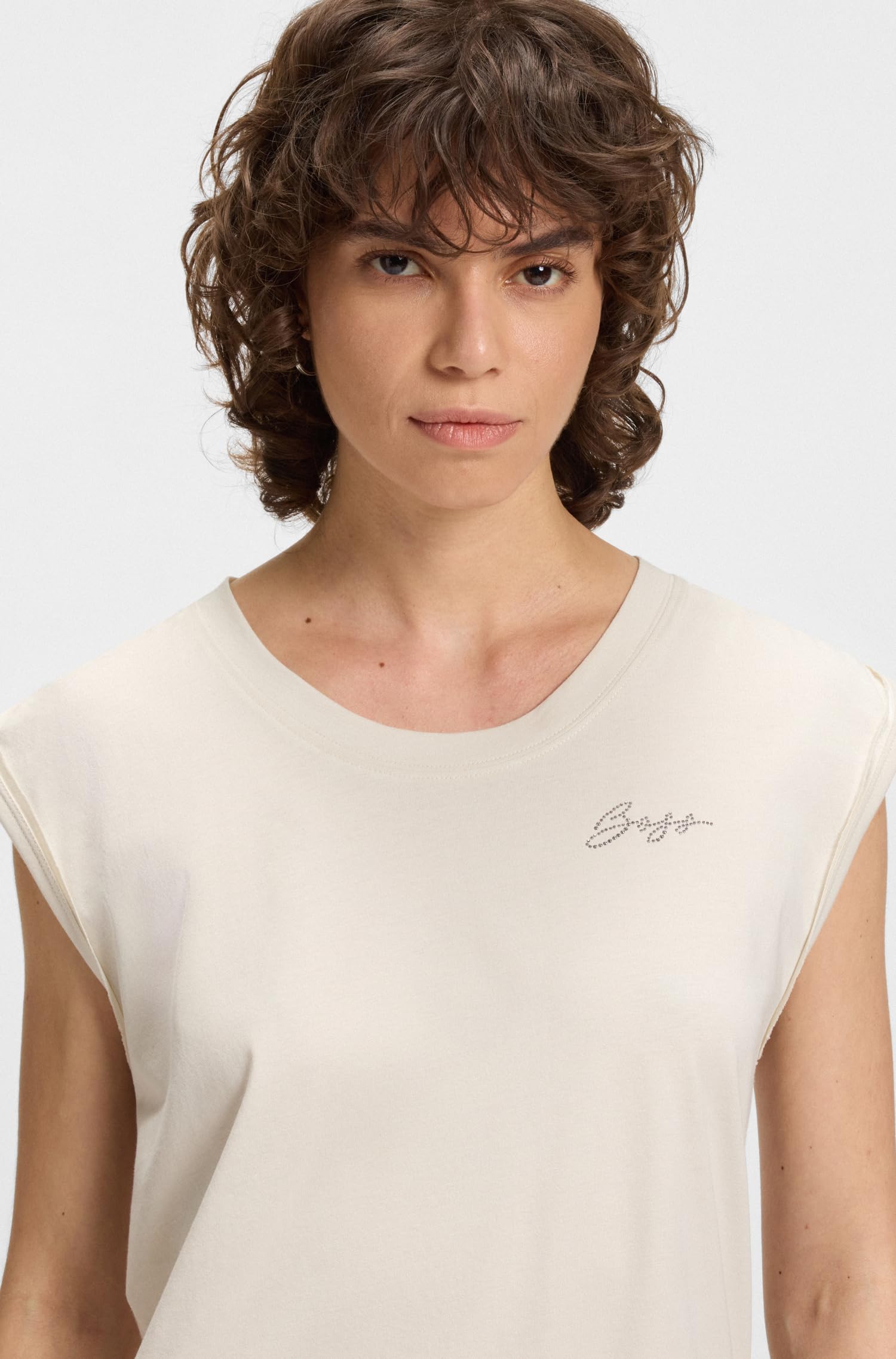 BOSS Damen C_elai Jersey_Top (1er Pack)