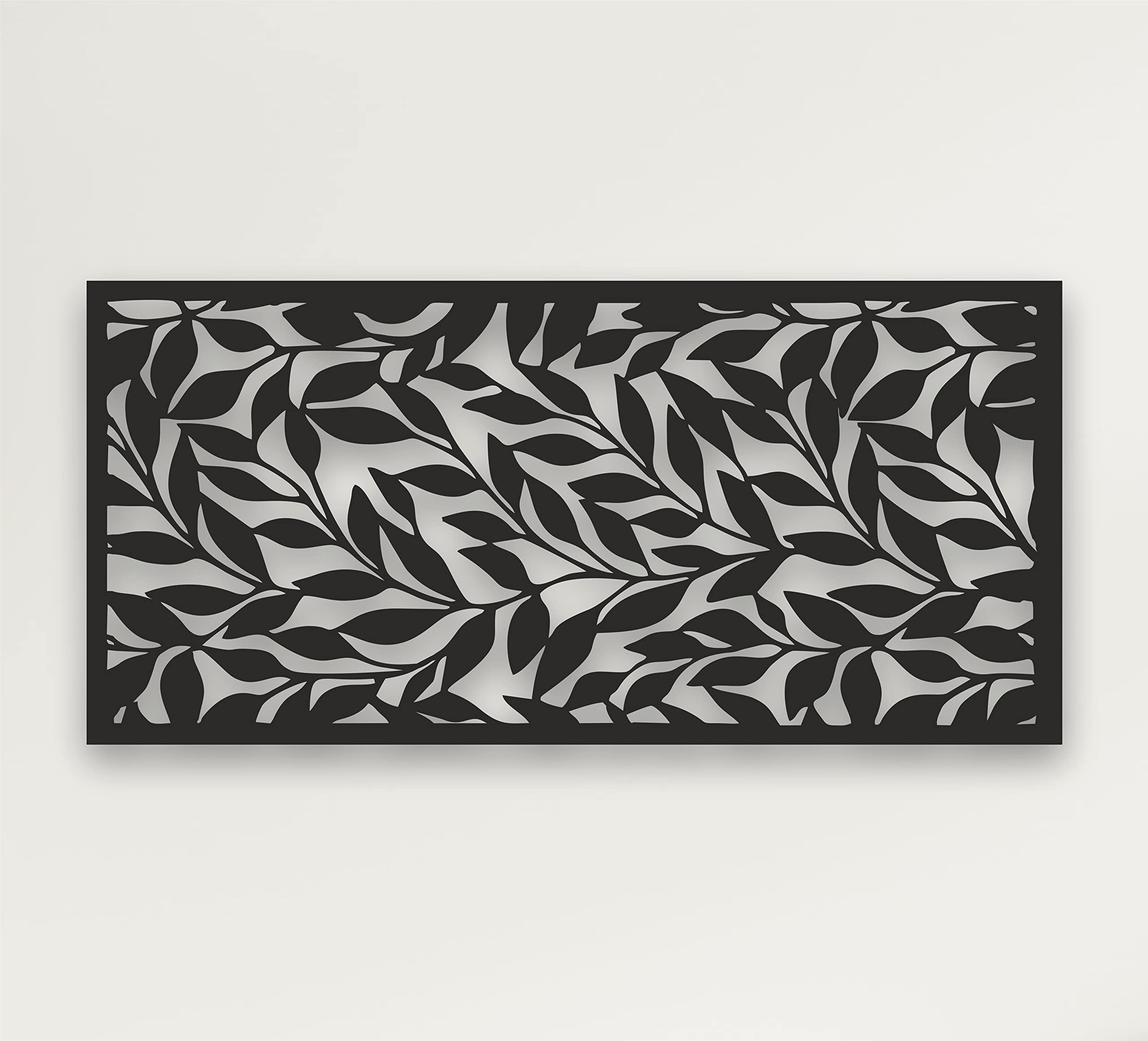 DEKADRON Decoración de pared de metal, diseño geométrico 5, decoración del hogar, letrero de pared, arte de pared de metal, decoración interior, colgar en interiores y exteriores, arte minimalista (75