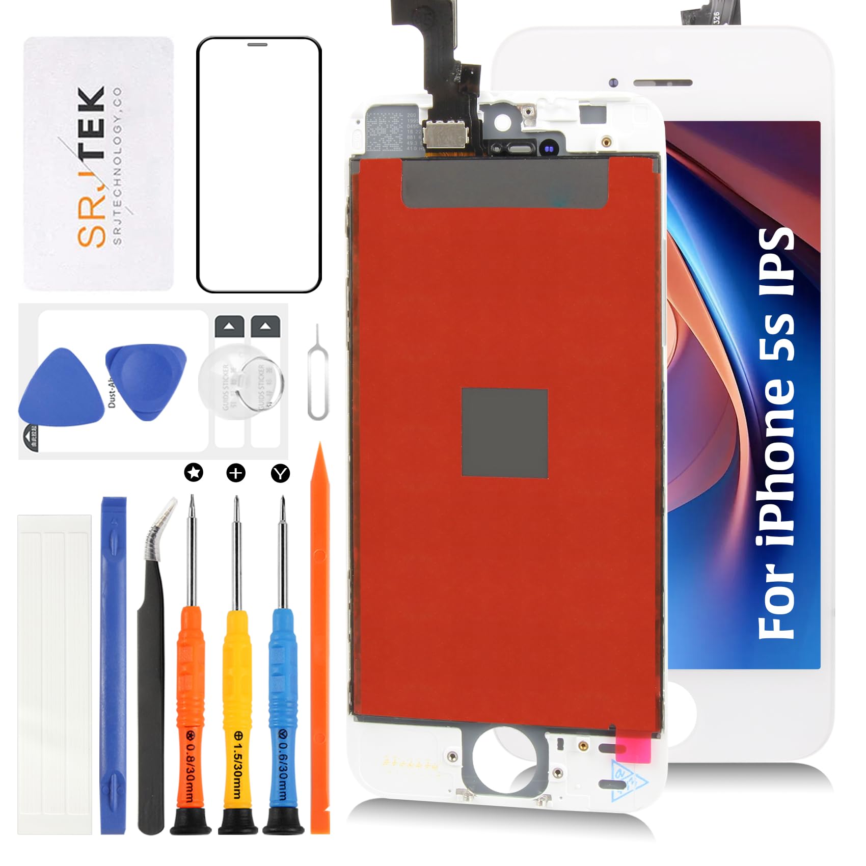 Amazon.co.jp: SRJTEK For iPhone 5S / iPhone SE 2016 画面交換修理用