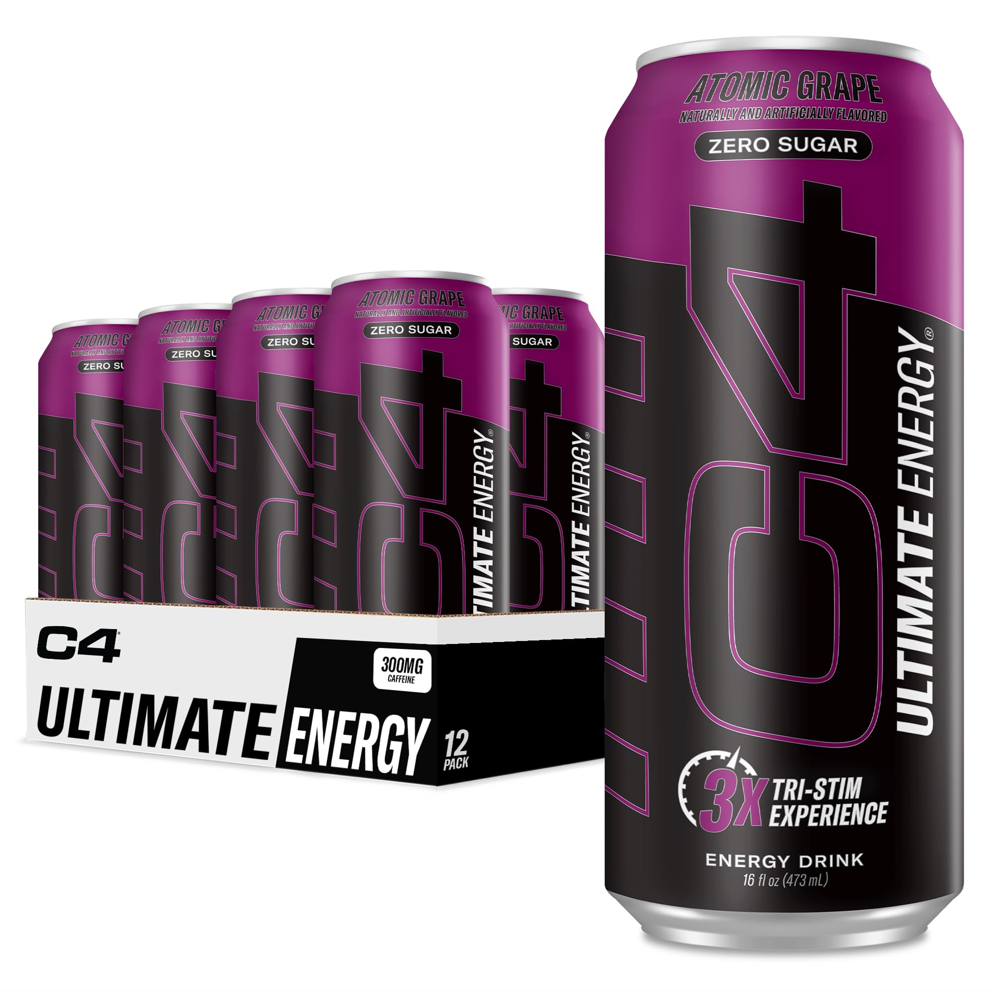 Amazon.com: C4 Ultimate Zero Sugar Energy Drink, Tri-Stim