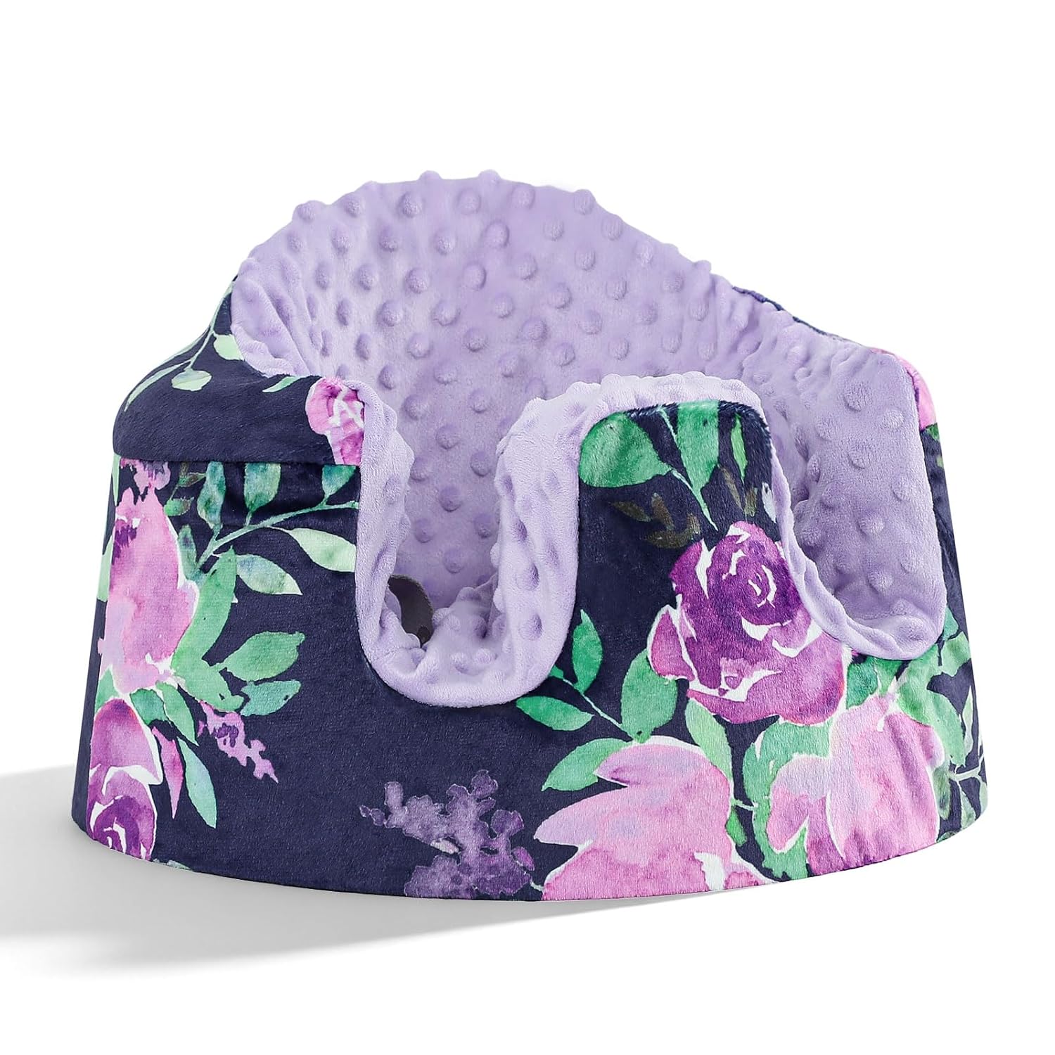 TANOFAR Baby Seat Cover Compatible with Bumbo Seat and Nuby Seat, Removable Breathable Baby Floor Seat Cover for Boys and Girls, Seat Not Included (Blue Dinosaur)