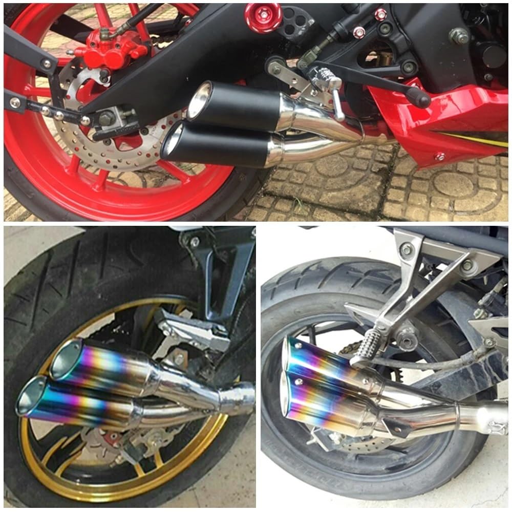 tłumik wychowej wydech Do Ninja Do Z900 400 | Zmodyfikowana rura wydechowa motocykla Tłumik motocyklowy 51/61 mm(TYPE-A)