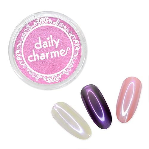 Miniatura 9 de Daily Charme Polvo cromado Stardust (zafiro) 0.04 oz, polvo cromado iridiscente, efecto holográfico, pigmento de polvo cromado vibrante para uñas,