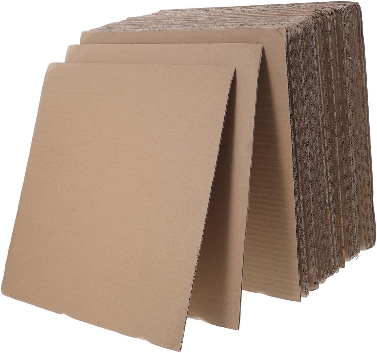jojofuny 50pcs Cardboard Edge Protectors for Packaging Kraft Corrugated Sheets Pads Dividers for Small Business