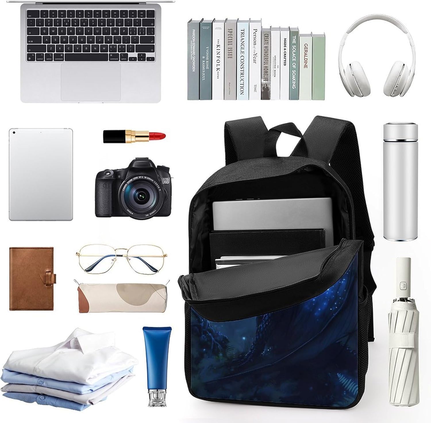 Magic Forests Dragon Laptop Backpack for Men Women 17 Inch Shoulder Bag Travel Daypack