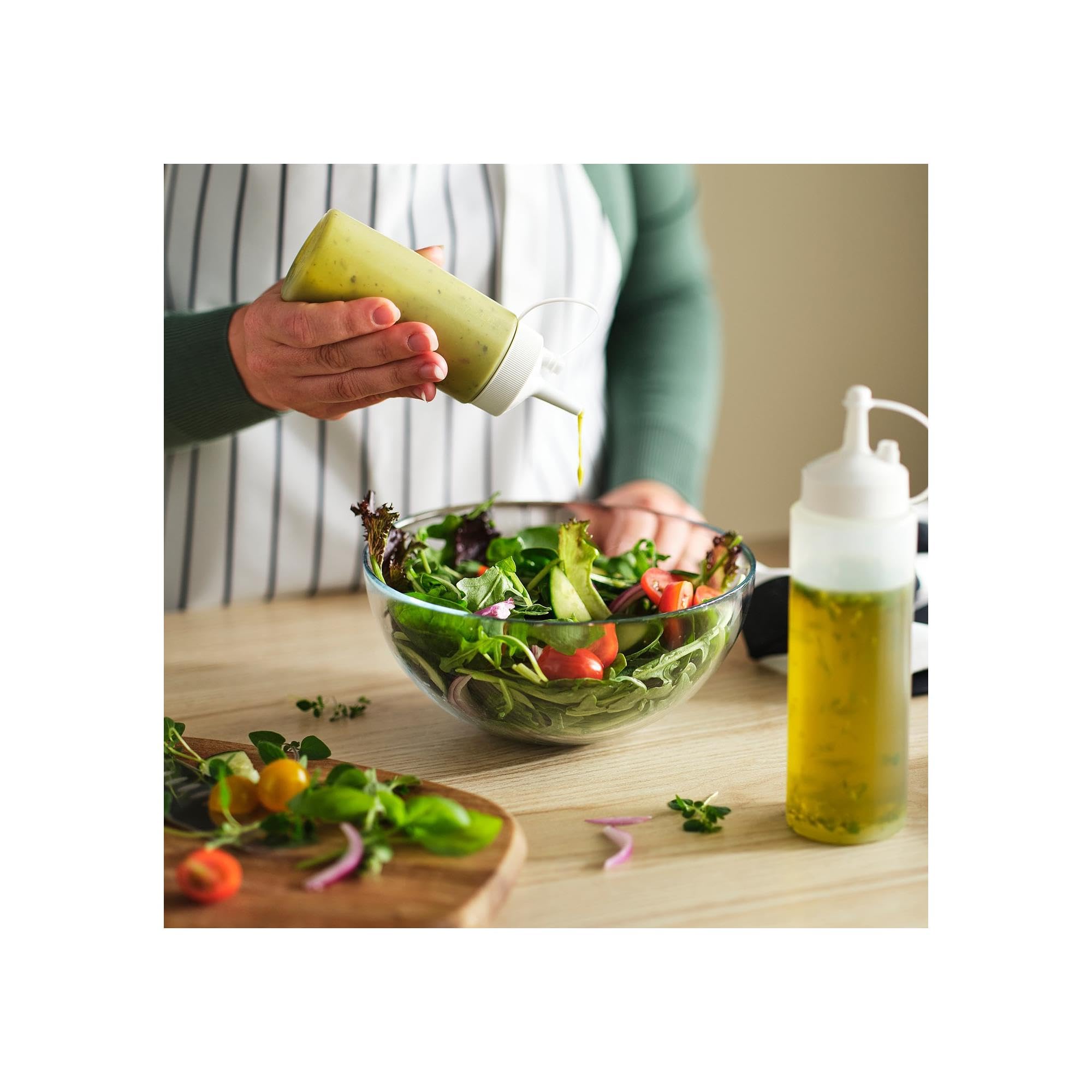 IKEA GRILLTIDER sos şişesi, beyaz-şeffaf, 200 ml *2 ADET*