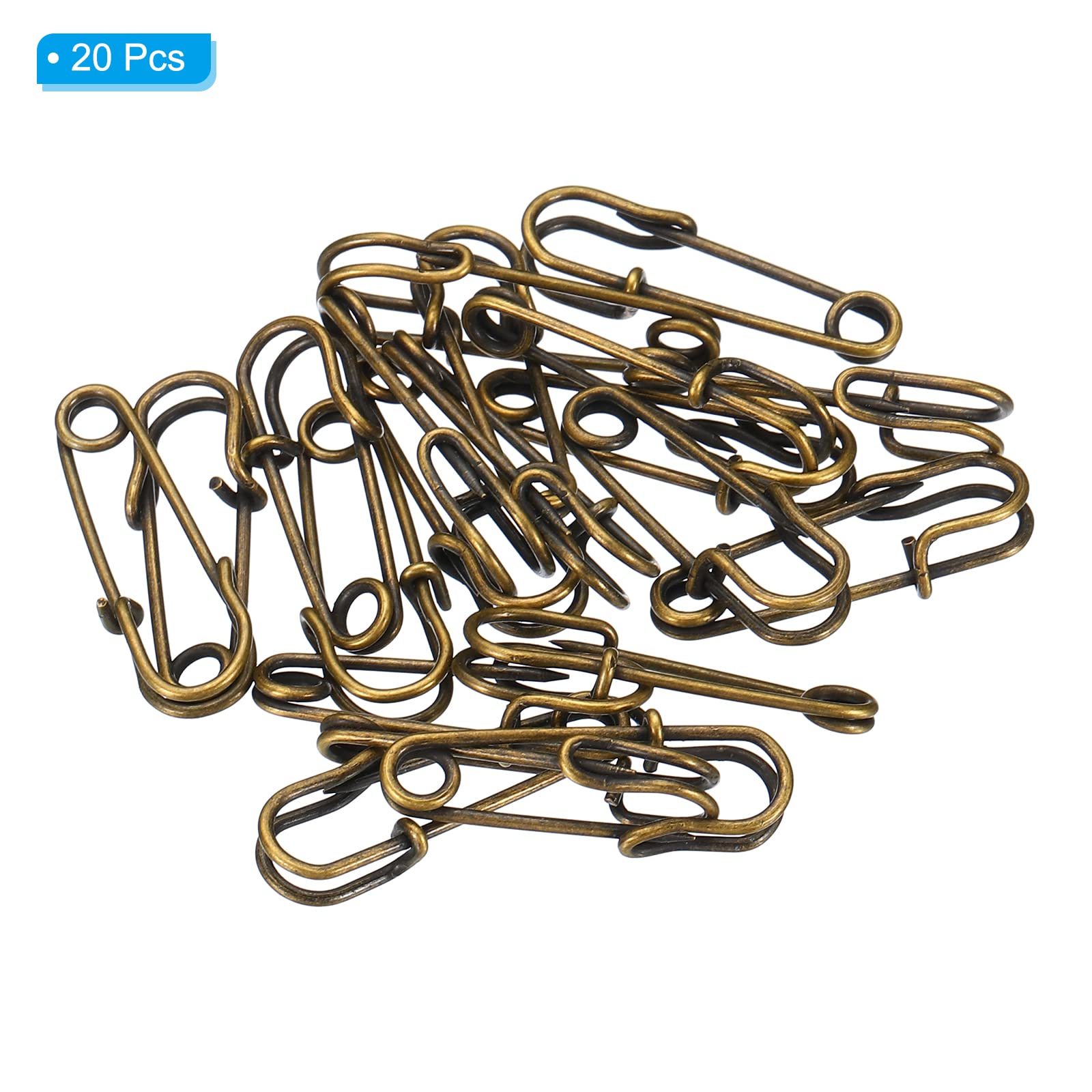 20Pcs Trombone Épingles De Sûreté 1.06 Pouce Grand Trombone Métal