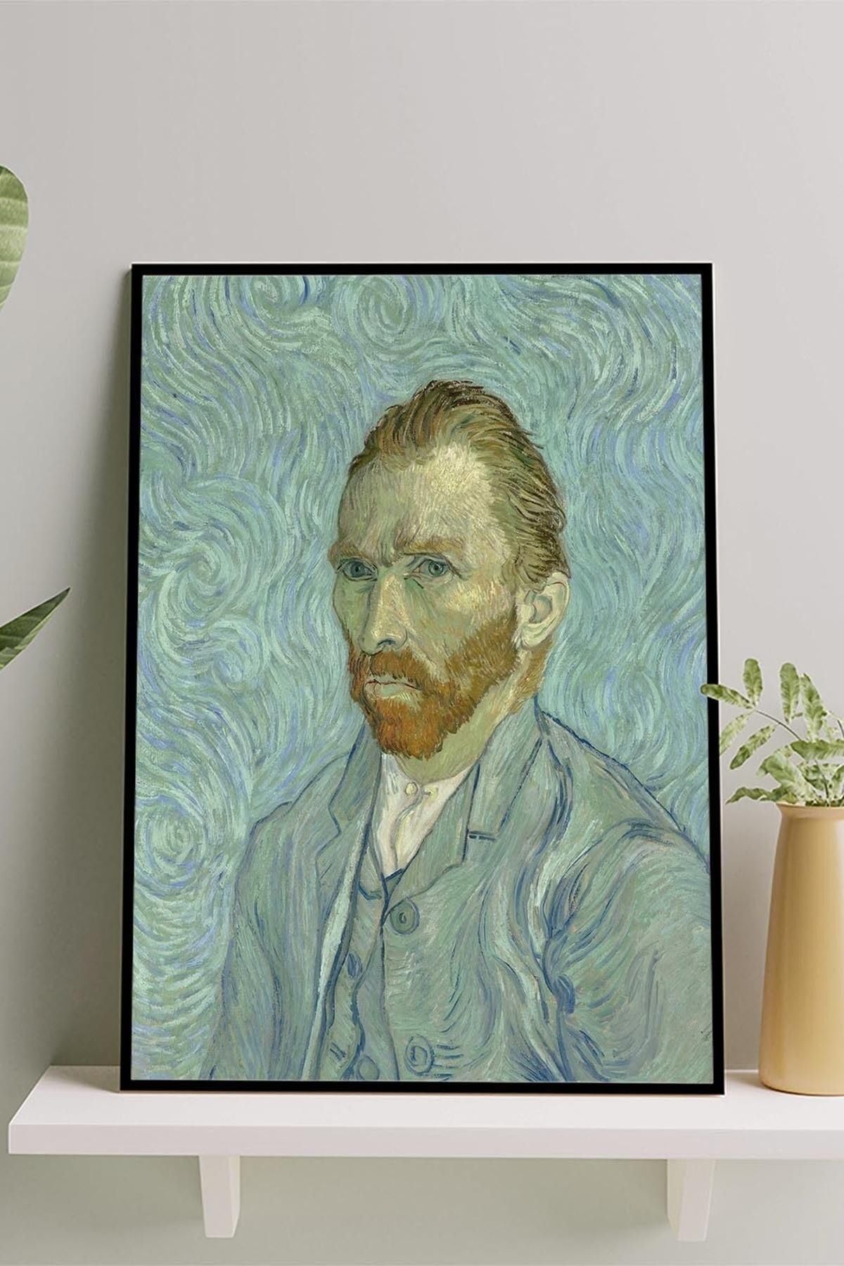 Postermanya (pster14696) Otoportre - Van Gogh Sanatsal Çerçeveli Tablo 21 x 30