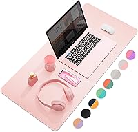 Vista 30 de YSAGi Almohadilla de Escritorio de Oficina, Tapete de Escritorio, 23.6" x 13.7" Ultra Delgada Impermeable de Cuero PU Secante de Escritorio