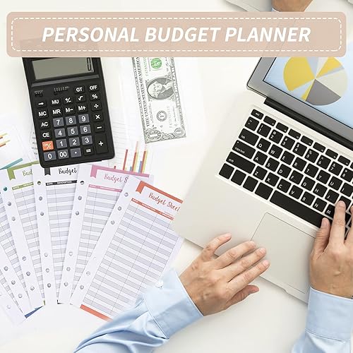 Miniatura 7 de 70 bolsillos A6 para carpeta de presupuesto, sobres de presupuesto A6 para el sistema de efectivo, incluye 60 hojas de presupuesto de rastreador de