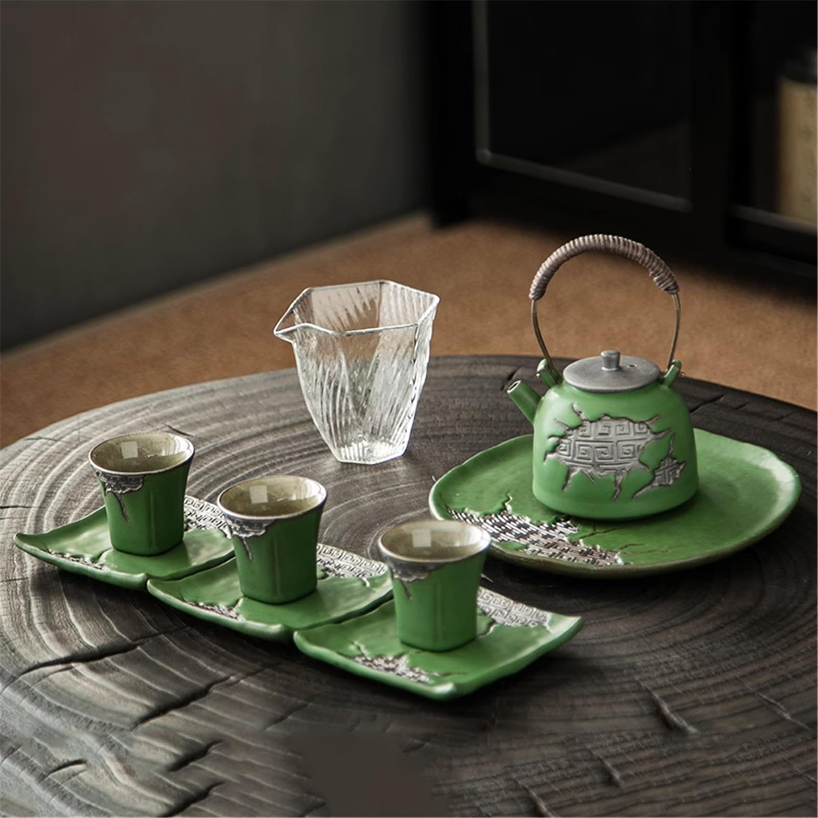 Chinesisches Teeservice, Gongfu-Teekanne, Teetasse, Teezubereitung für Senioren – Set 2