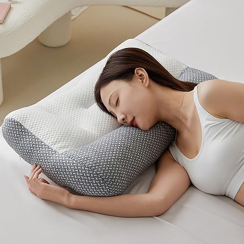 Miniatura 2 de Almohada de plumón de ganso cómoda de apoyo cervical, almohada de plumón de ganso cómoda para mejorar el sueño, almohada de plumón de ganso