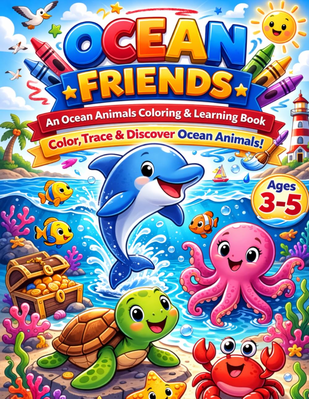 Ocean Friends (Little Friends Coloring Book & Activity Series)