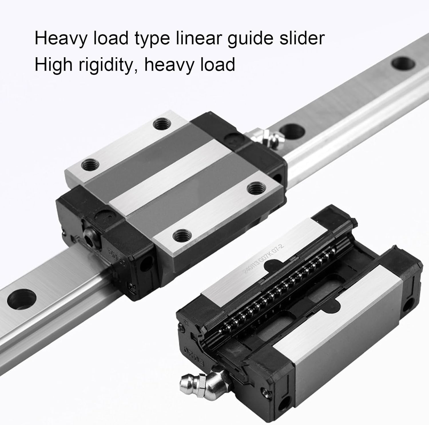 Linear Guide Rail 300mm CNC Kit with HGW25CC Carriage Block Bearing Steel for Industrial Equipment