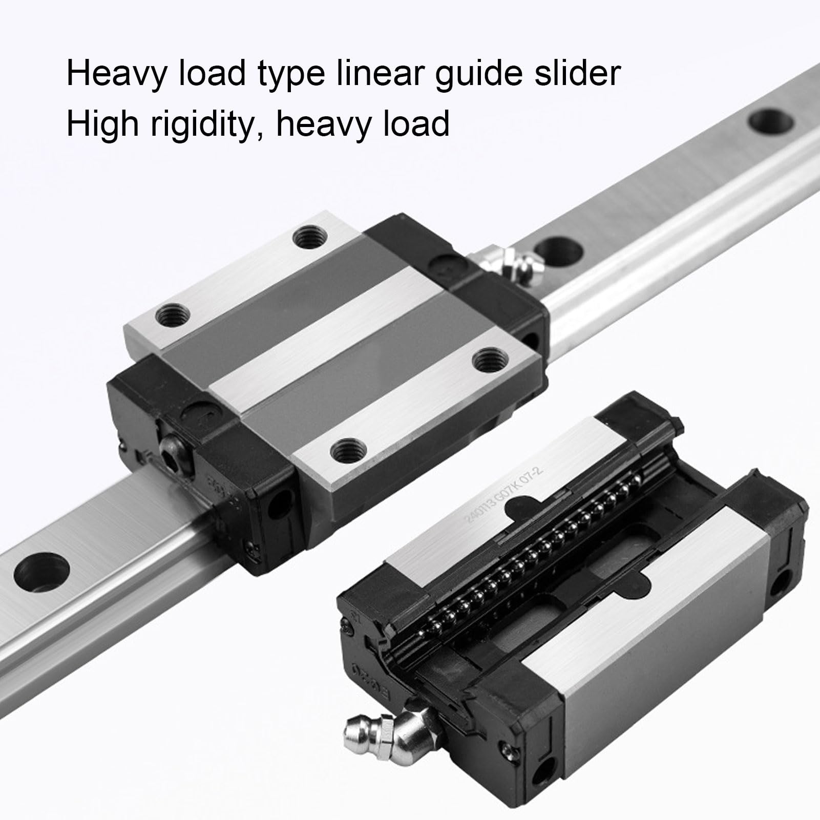 Kit CNC per Guida Lineare 300 Mm con Acciaio per Cuscinetti a Blocco Carrello HGW25CC per Attrezzature Industriali