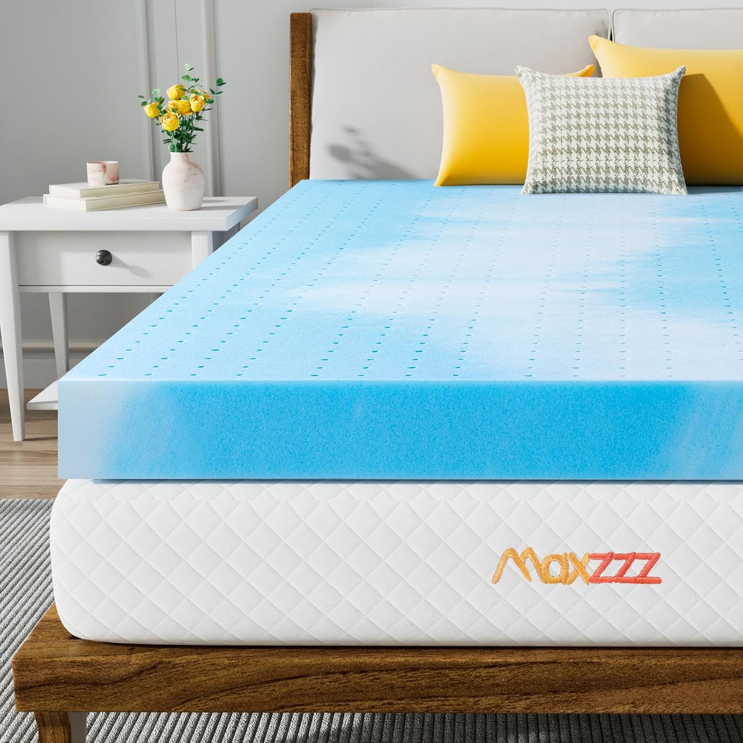 3 Inch Memory Foam Mattress Topper Queen, Gel Foam Mattress Topper Queen for Pressure Relief, High Density Cooling Memory Foam Pad, Premium Soft Mattress Topper, Certipur-Us Certified 3 Inch Memory Foam Mattress Topper Queen, Gel Foam Mattress Topper Queen for Pressure Relief, High Density Cooling Memory Foam Pad, Premium Soft Mattress Topper, Certipur-Us Certified
