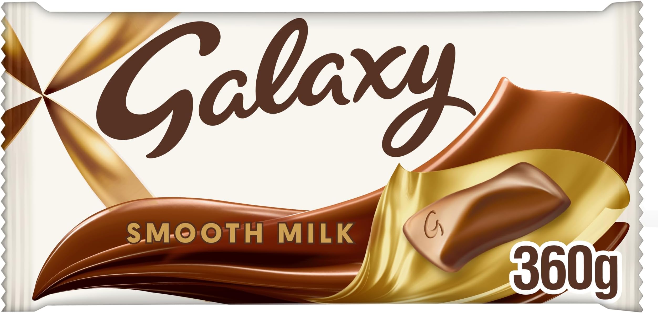 Galaxy Smooth Milk Chocolate Bar for Sharing, 360 g, (Packaging May Vary)