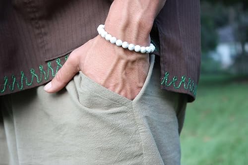 Miniatura 6 de Silver Pyrite Bracelet, Handmade 'Fool's Gold' Jewelry for Prosperity & Protection, Shimmering Spiritual Accessory