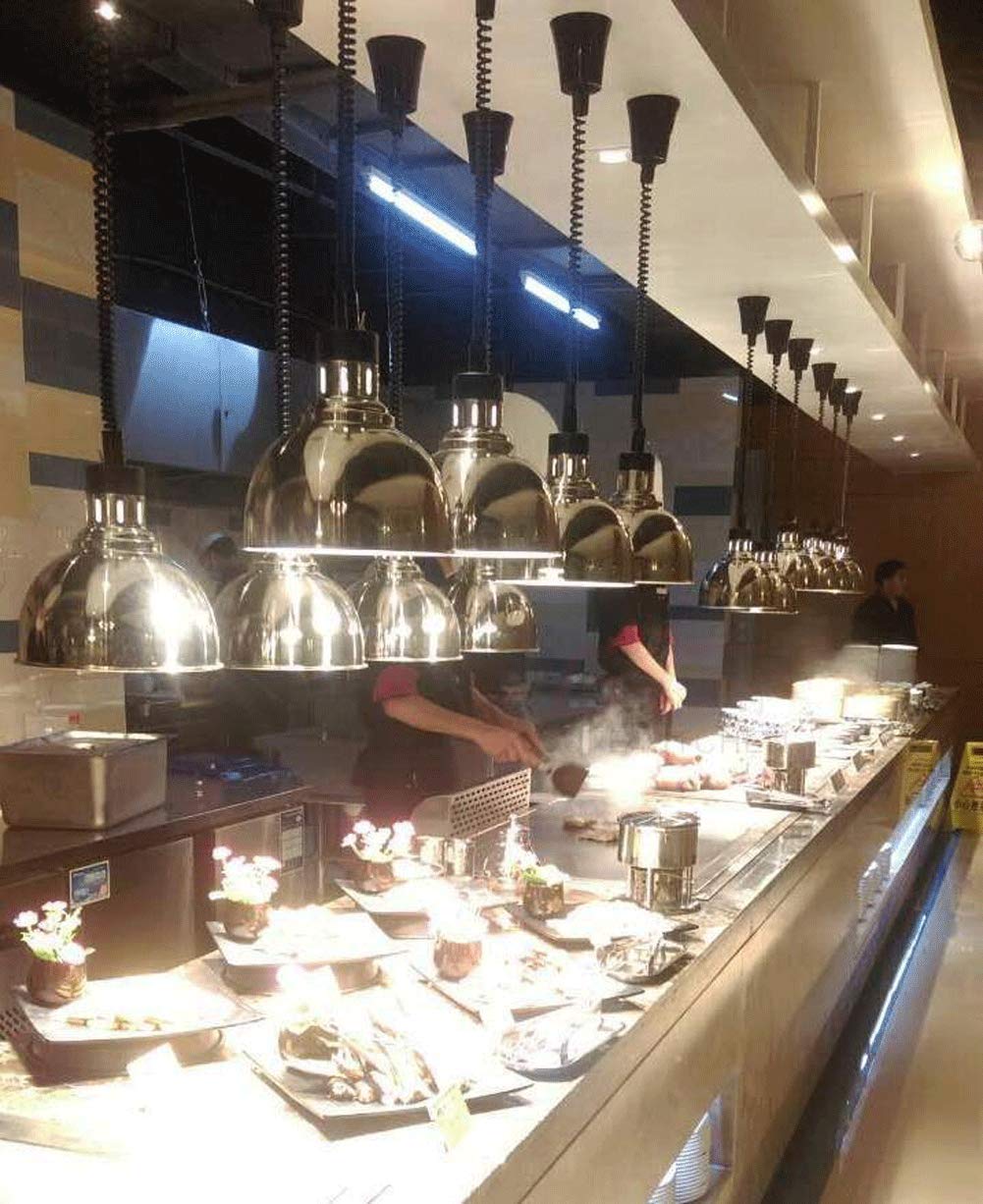Lampada Scaldavivande, Lampada Riscaldante Retrattile Per Alimenti, Lampada Da Buffet, Forniture Per Ristoranti, Attrezzature Da Cucina Per Hotel, Lampadario A Sospensione Regolabile, Lampadina Da 25
