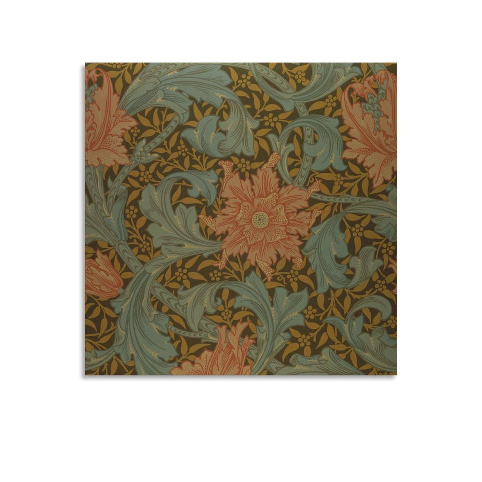Impression sur toile William Morris déco salon tableau mural 60x60 - 6