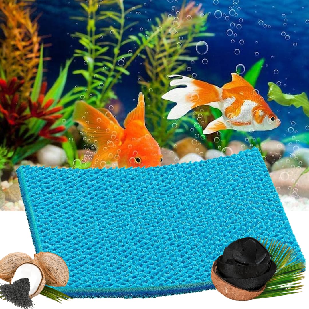 VAYINATO® 50*40*2 CM Activated Carbon Infused 8D MultiLayer Reusable Cotton Cloth Sponge Filter Pad For Aquarium Cannister,Top,Sump Filter Media Koi Pond Bio Chemical Filter Sponge By Petzlifeworld (B0CHQZHVS5) Amazon Price History, Amazon Price Tracker