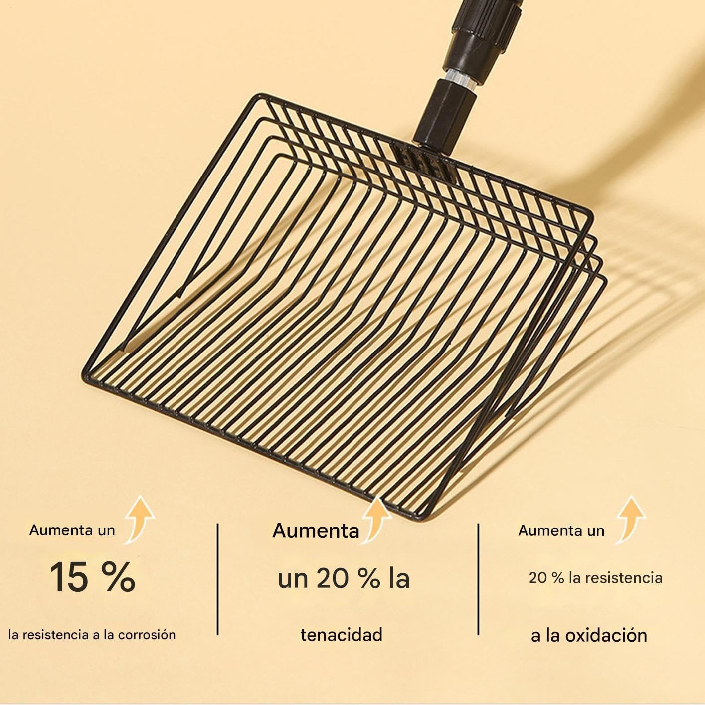 Recogedor De Excrementos De Gallinas - Rastrillo Y Pala para Gallinero,Herramienta Ergonómica Retráctil con Mango Largo para Limpieza Fácil De Mascotas