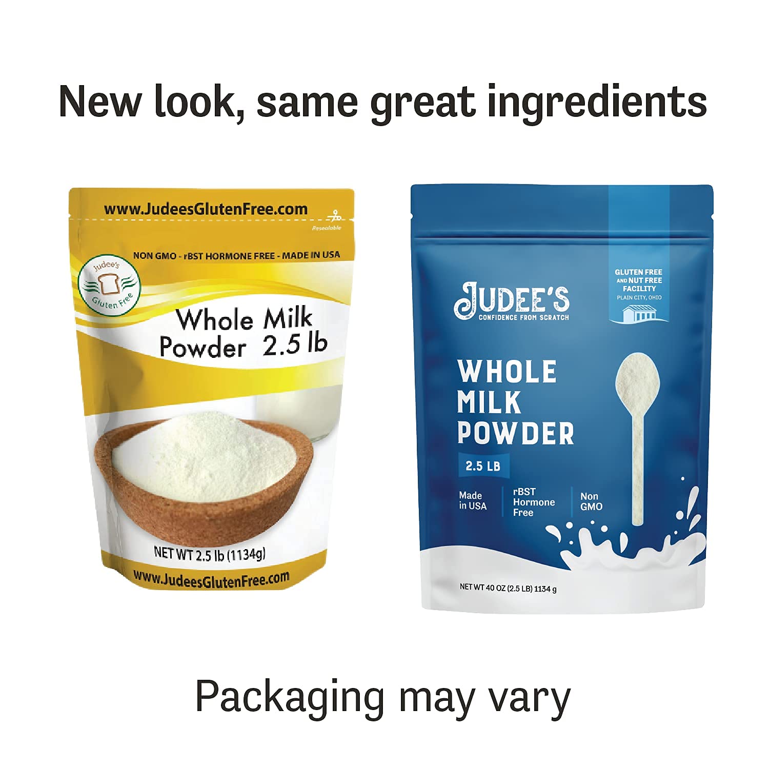 Buy Judee's Pure Whole Milk Powder 2.5 lb (40oz) 100 NonGMO, rBST