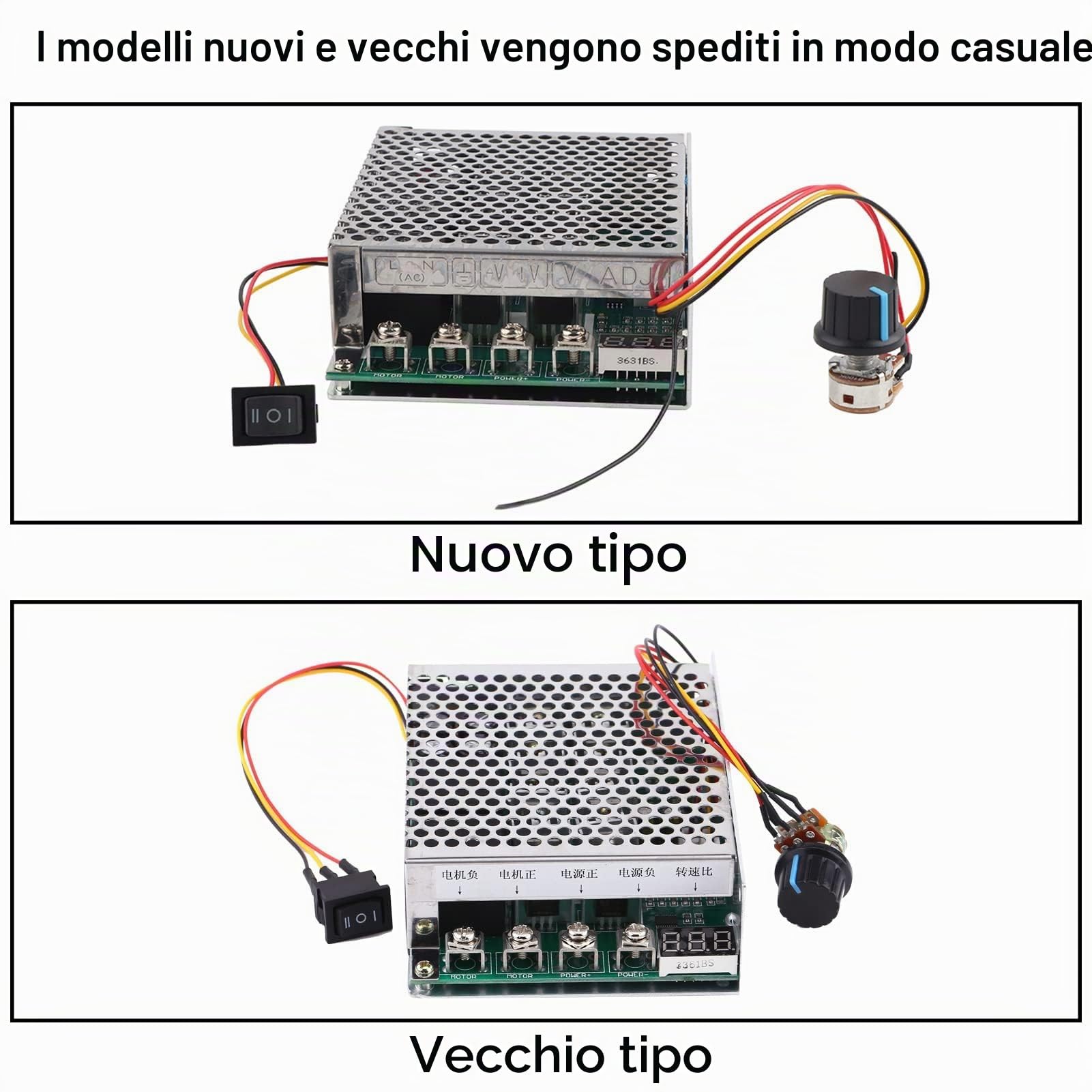 Regolatore di Velocità DC10v-55v Regolatore di Velocità del Motore DC 100 Amp DC 5 Controllo della Velocità del Motore Pwm 60a Regolatore di Velocità del Motore Display Digitale Interruttore di Direzi