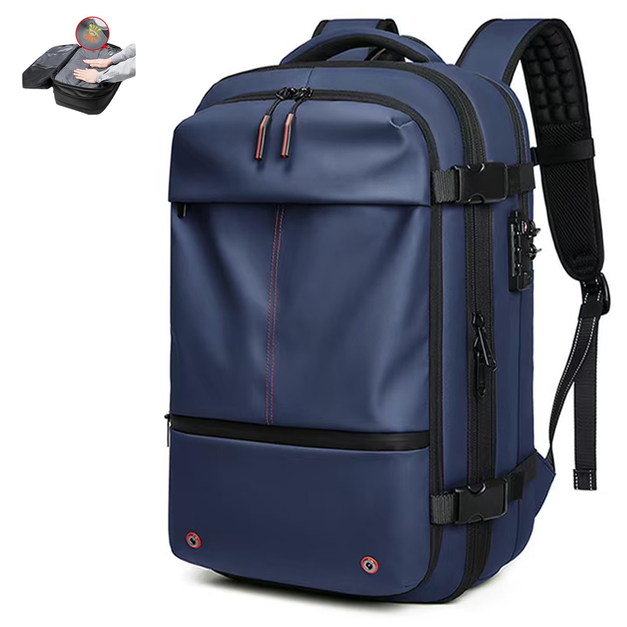 IKYWTAirback Backpack, 60L Expandable Vacpack Backpack Vacuum Compression, Vacuum Backpack Travel