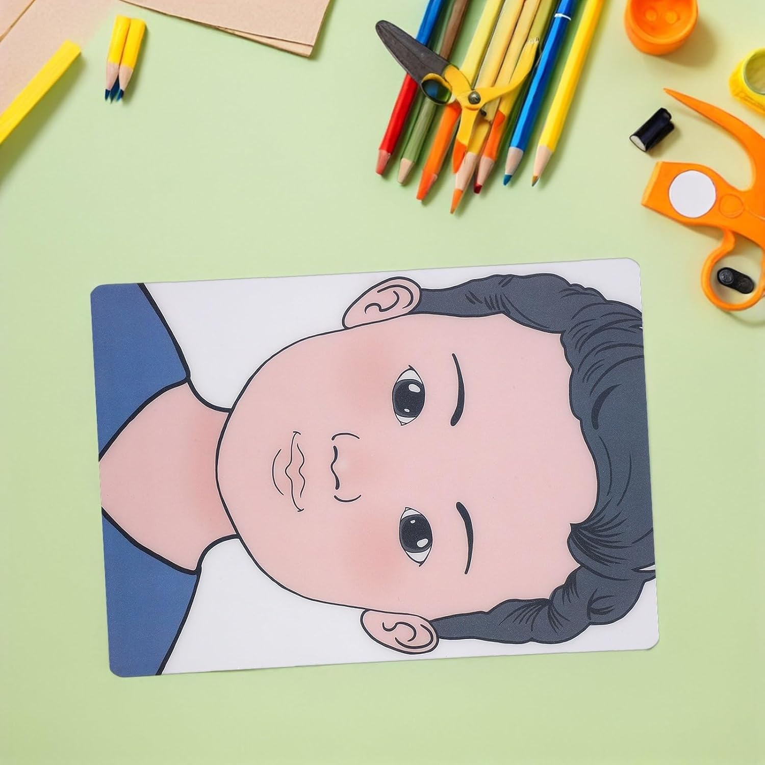 4pcs Face Painting Practice Board Reusable for Professional Artists image 5