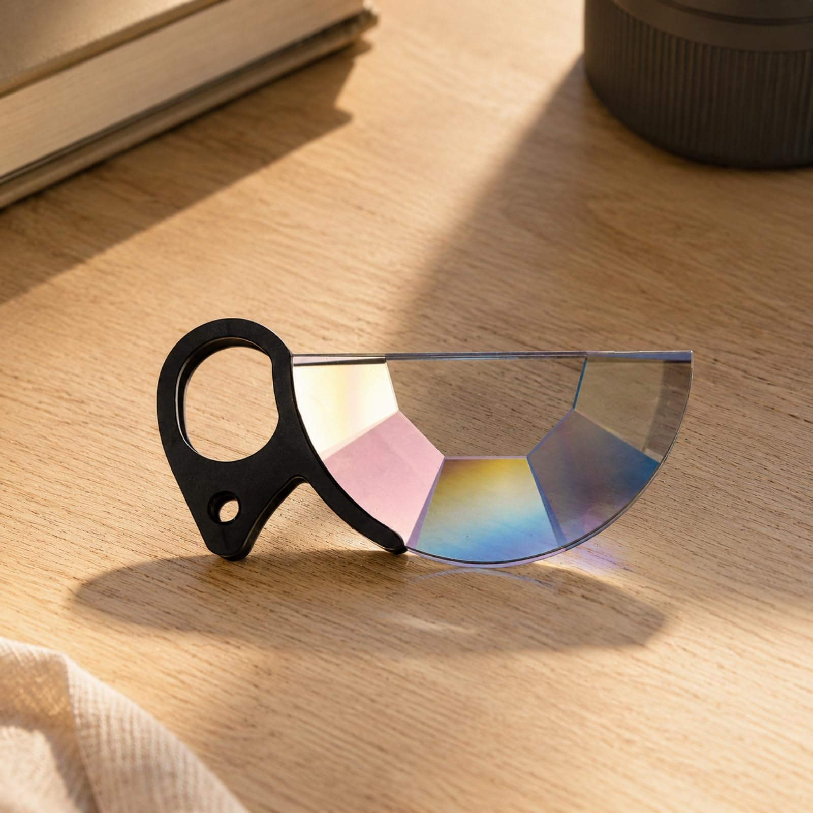 Filtro Efecto Caleidoscopio Filtro Caleidoscopio Mano Portátil Vidrio Óptico para Videoclips Musicales, 100MM