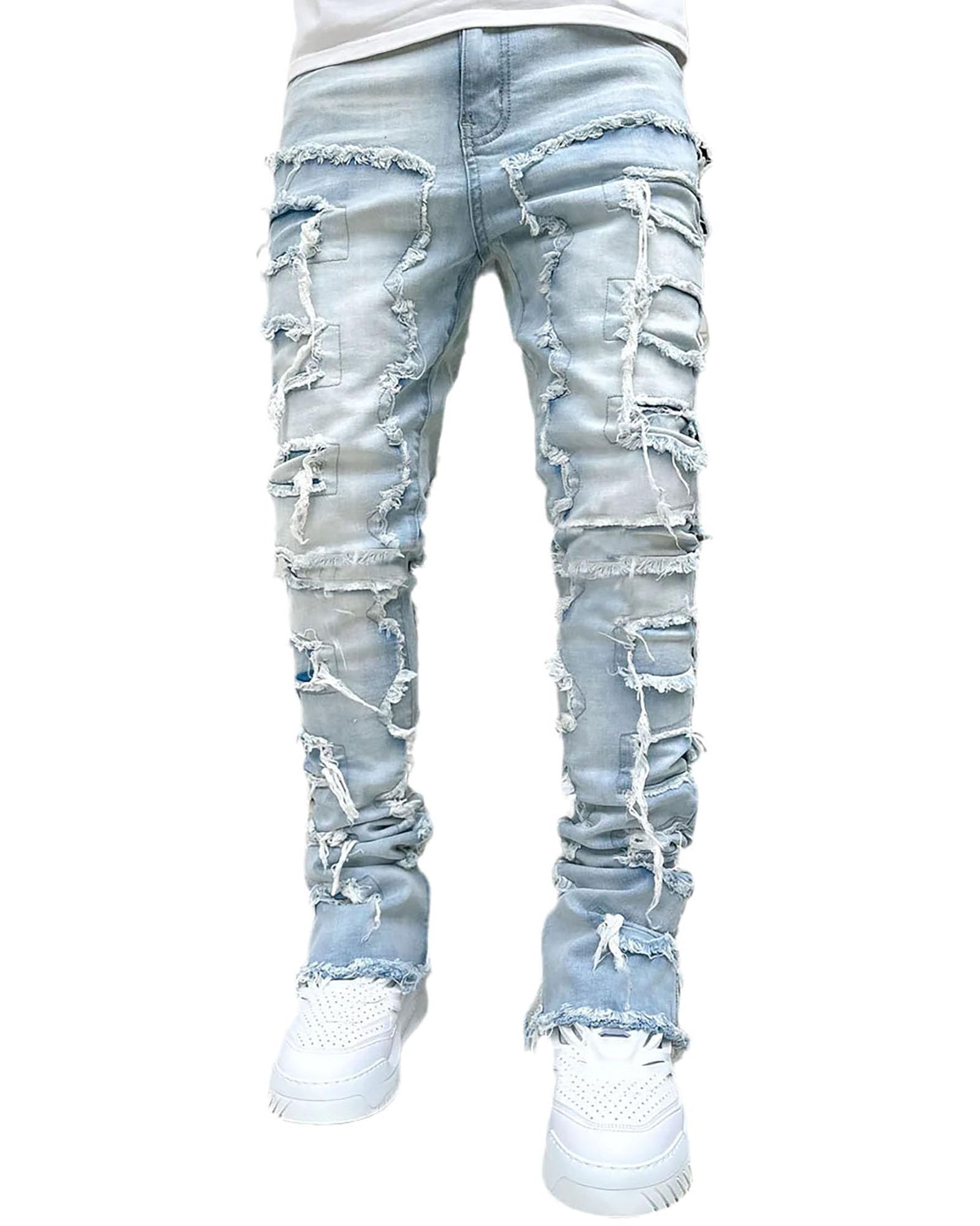 Conshvi Men's Slim Fit Stretch Jeans