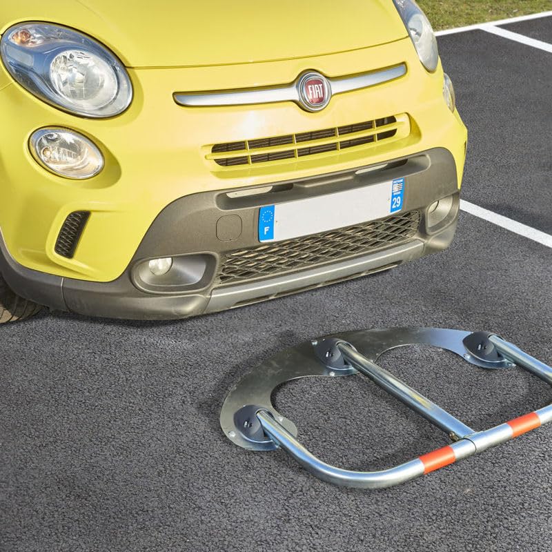 Barrière de Parking Rabattable 3 Pieds SPECIAL MACADAM avec clés identiques - Mottez B301CCI