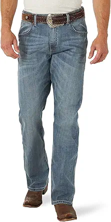 Wrangler Men's Cowboy Cut Slim Fit Stretch Boot Cut Jean