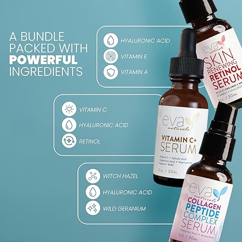 Vista 12 de Suero de vitamina C para rostro con retinol y ácido salicílico – Tratamiento de manchas de acné para limpiar la piel con niacinamida, ácido