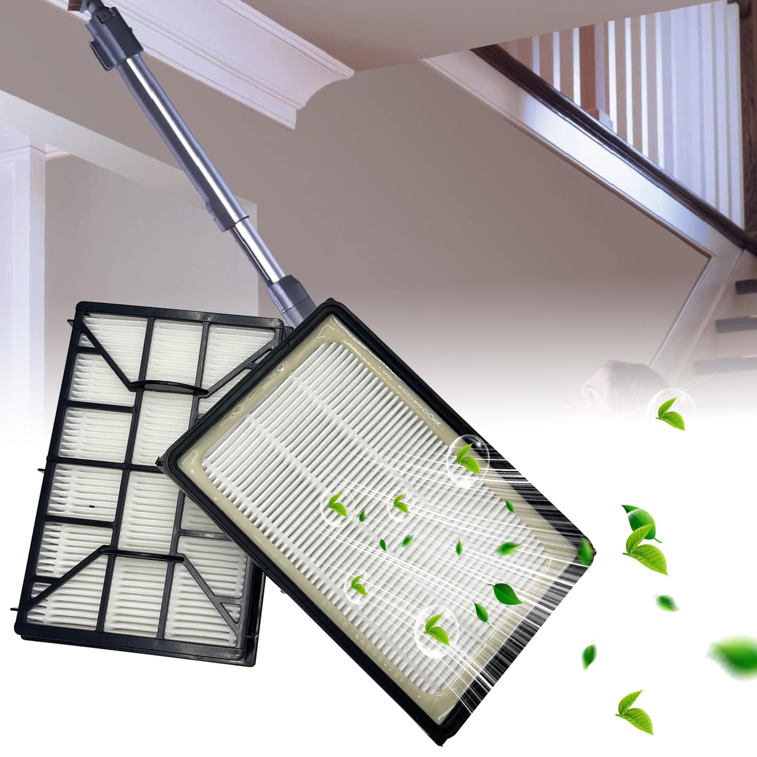 Filtro HEPA EF-12 de repuesto compatible con aspiradoras Kenmore 62731, 52731, 81615, 81614, BC4026, pieza #591021101 (paquete de 2)