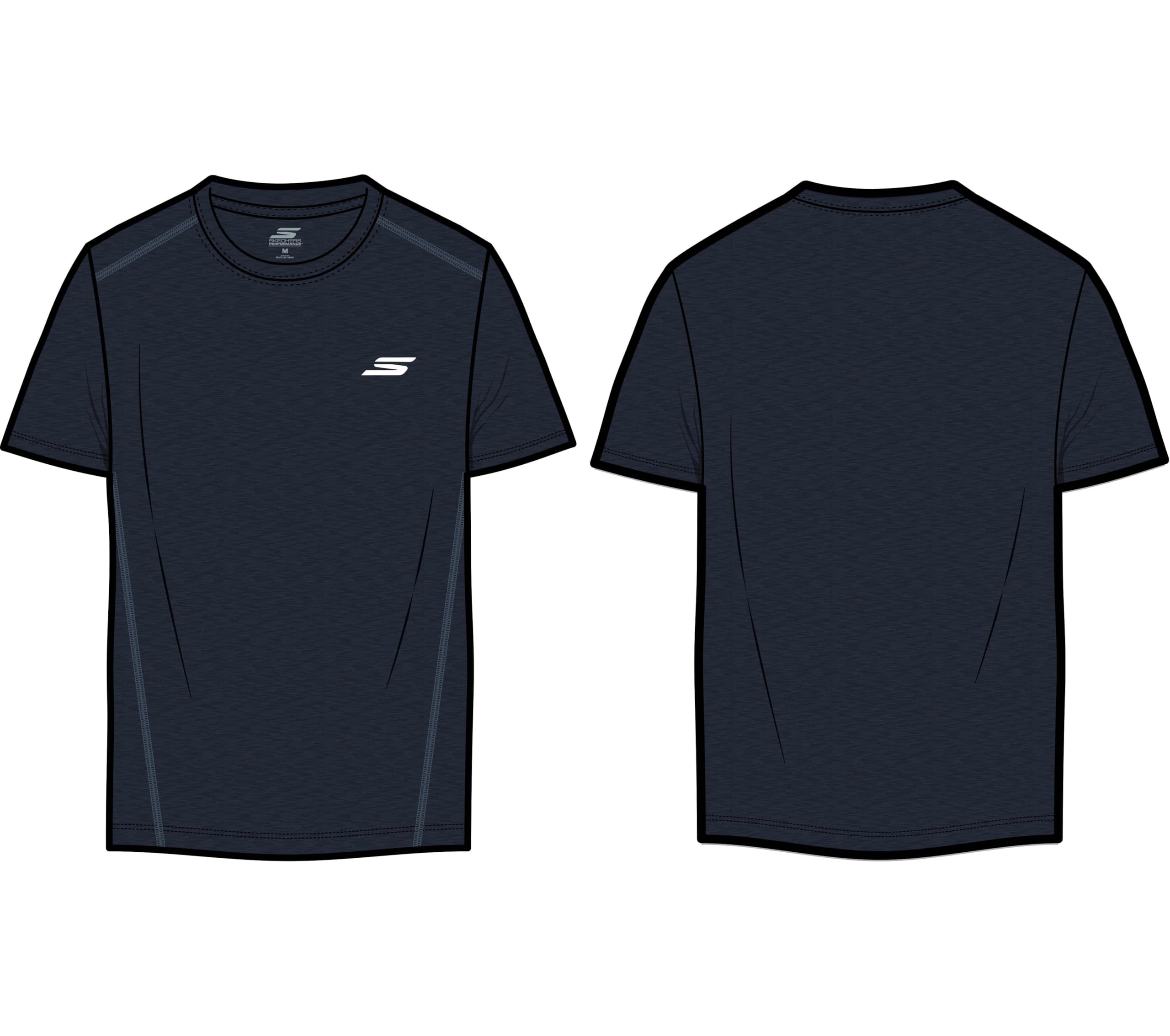 Skechers Herren Godri Charge Tee T-Shirt, blau, L