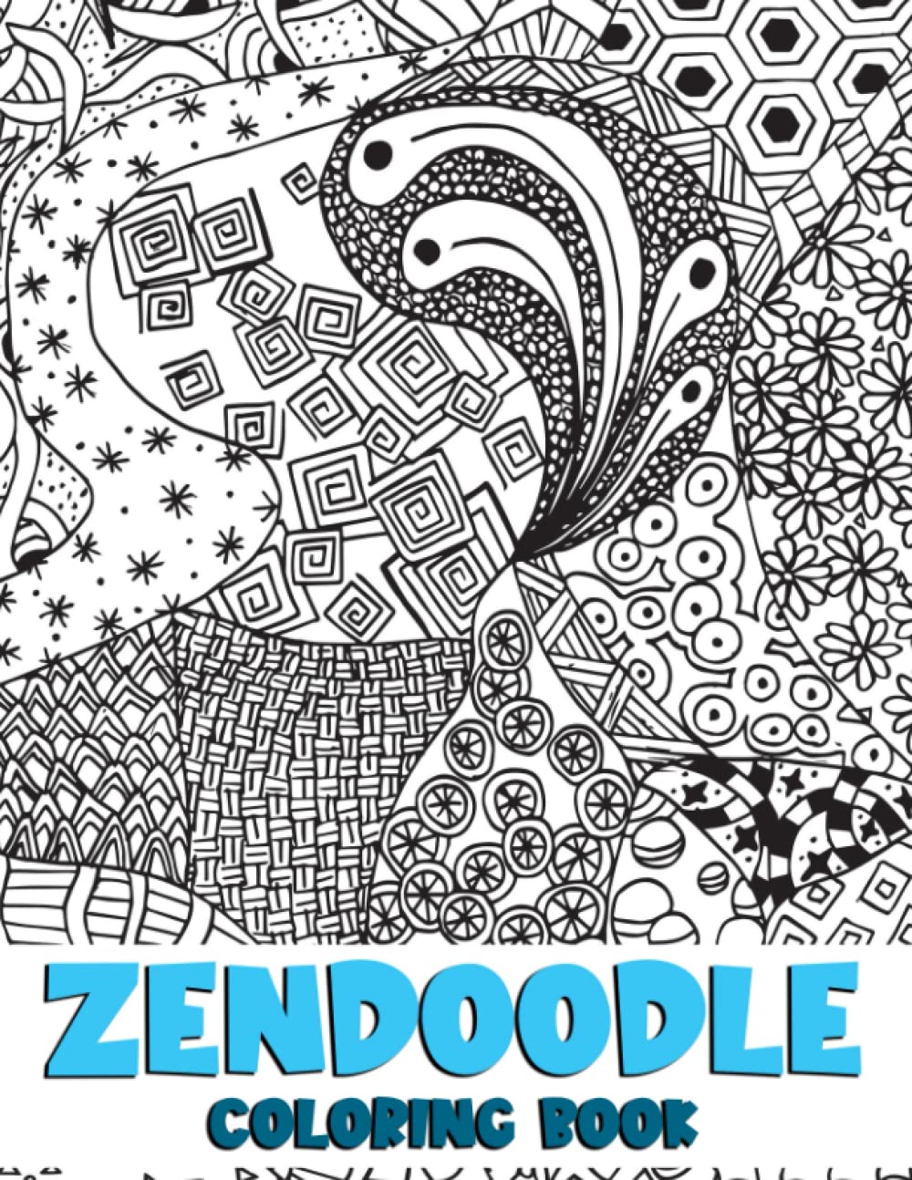 Zendoodle Coloring Book: A Book With Images Of Adorable Animals For Kids And Adult To Color And Relax Though Playing