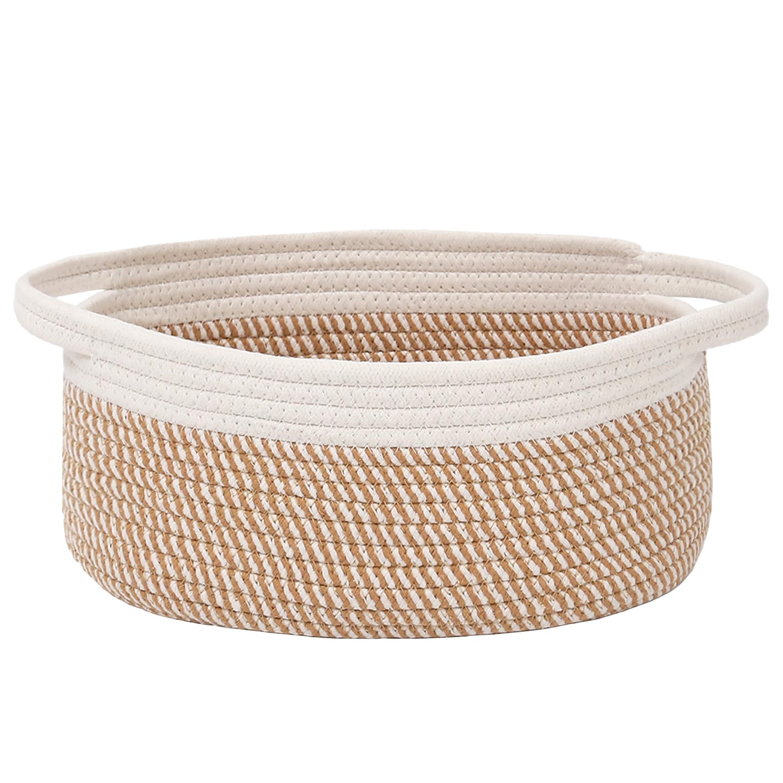 Small Woven Basket - White Gift Basket -18