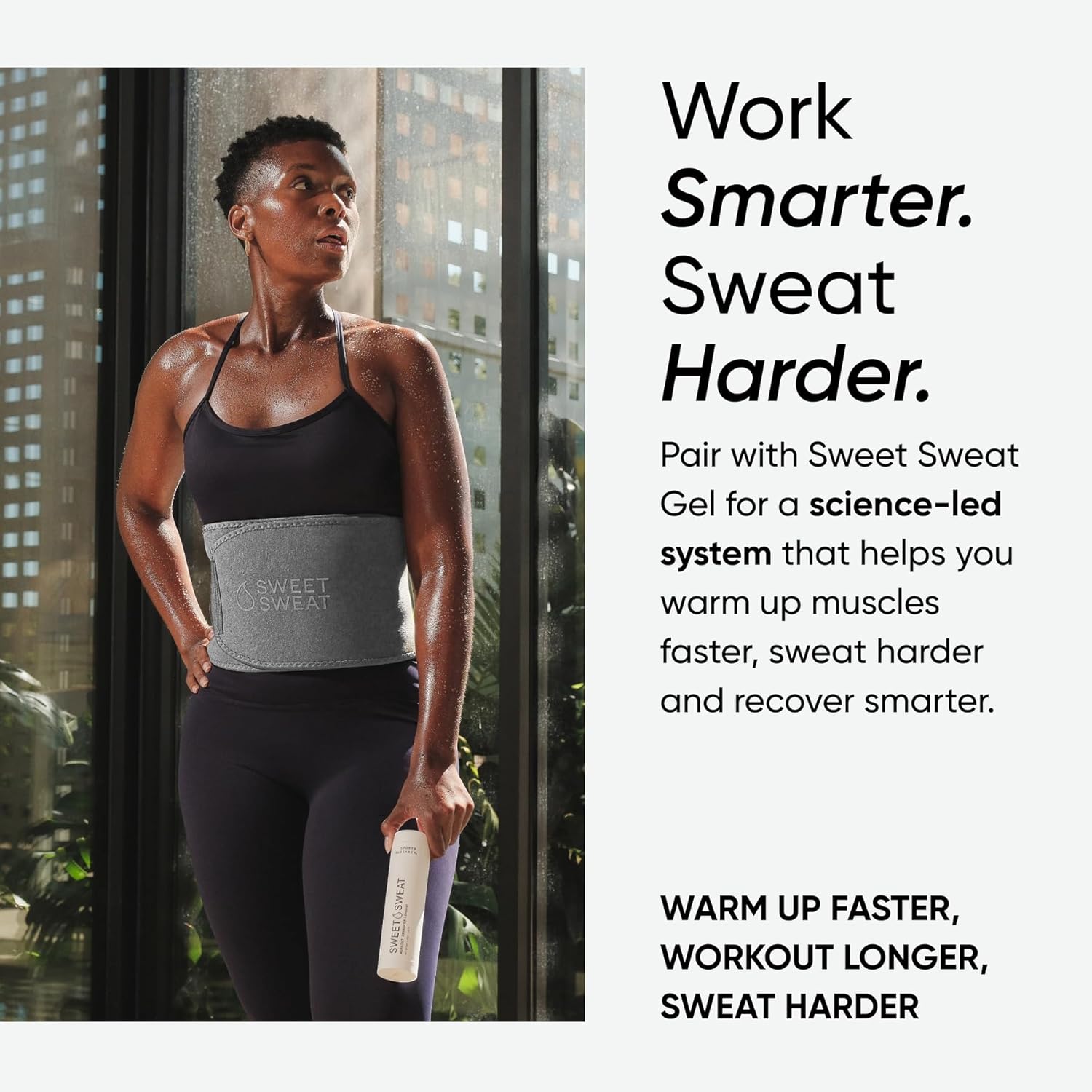 Sports Research Sweet Sweat Waist Trimmer (Core Series) - Premium Sweat Enhancing Fitness Band for Women & Men - Image 5