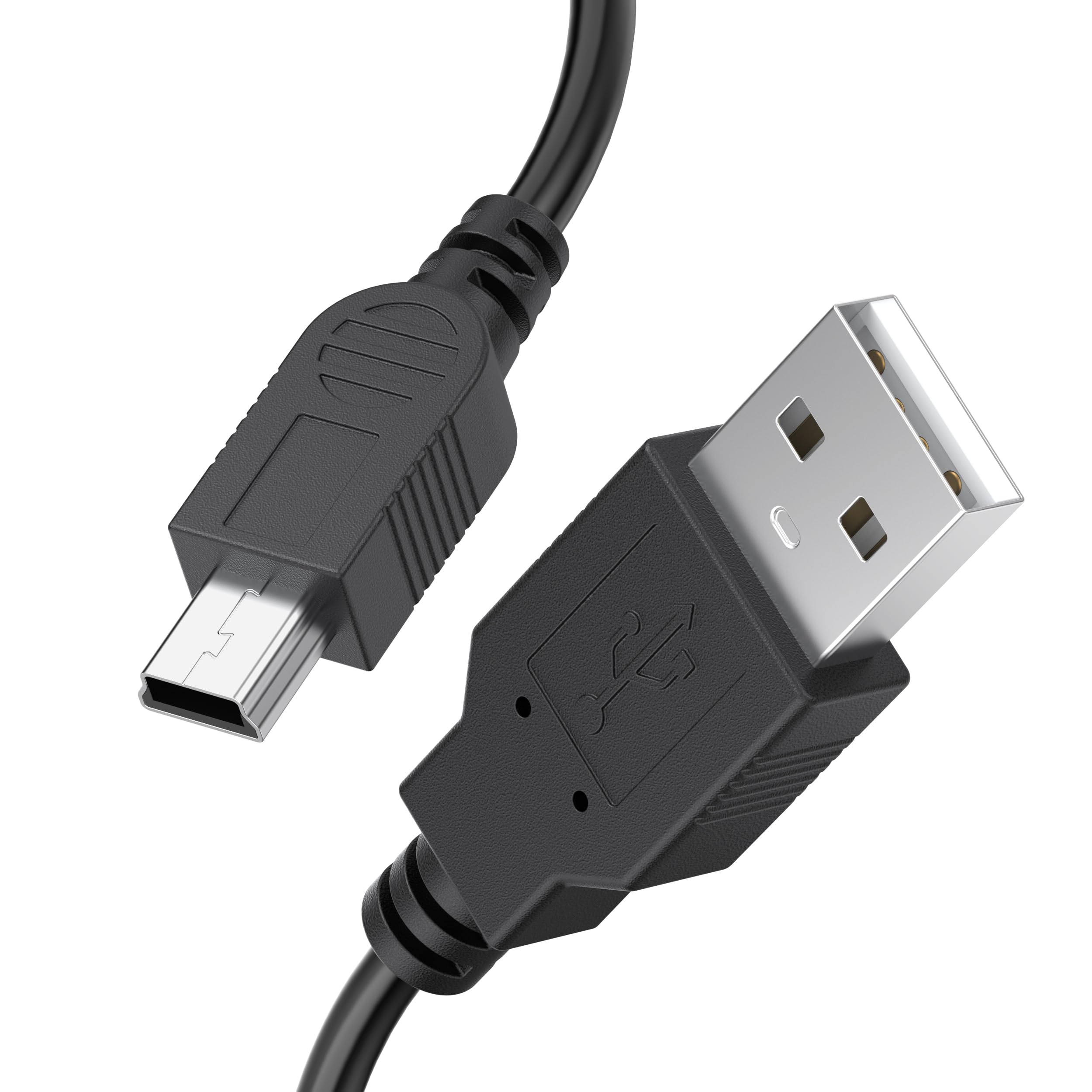 Tobfit Charging Cable for PS3 console, USB 2.0 Type A to Mini B Cable, Mini Charging Cable, Dash cam cable, MP3 Player, Digital Cameras, USB A to USB B