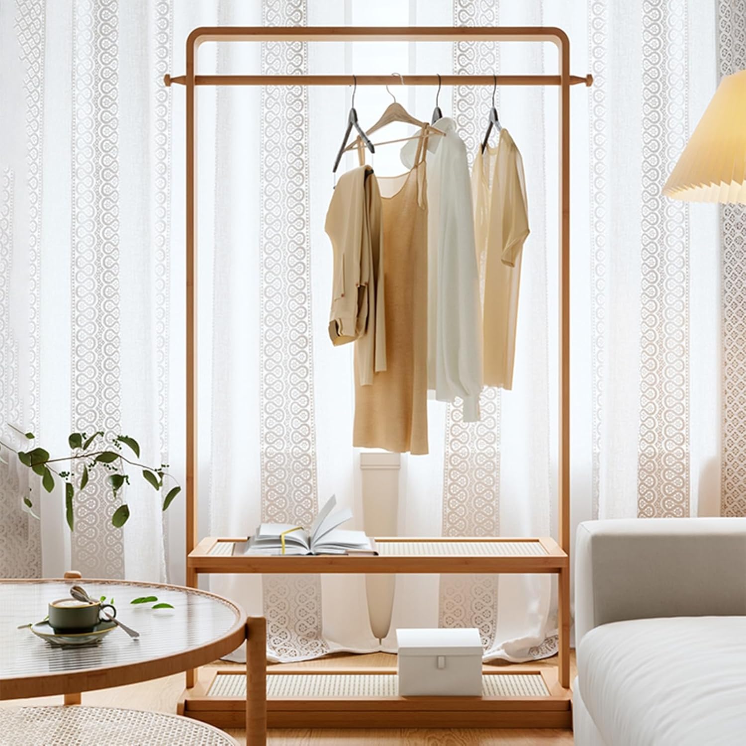 マークアンドロナ レディース モックネック インナー フリース