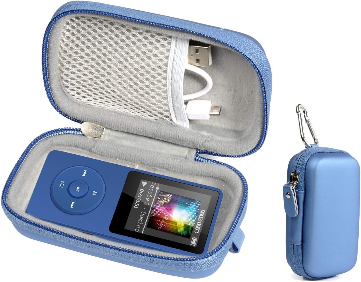 Case for Wireless Earbuds Charger Box Like Sony WF1000X/BM1, SOL Republic Amps and MP3 Player Like Soulcker, AGPTEK A01T, U1, B03, C3, Rocker V2, Iyzer 16GB, Grtdhx 16GB, Wrcibo 8GB, Mahdi, Dansrue