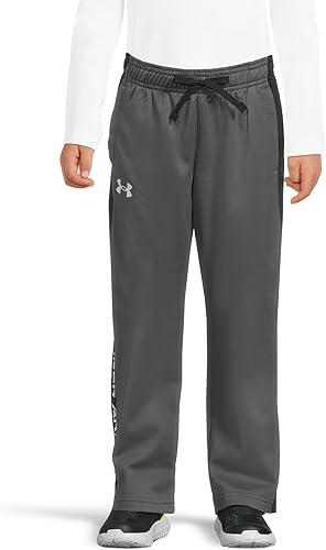 Under Armour Boys Brawler 2.0 Pants , Pitch Gray (012)/White , Medium