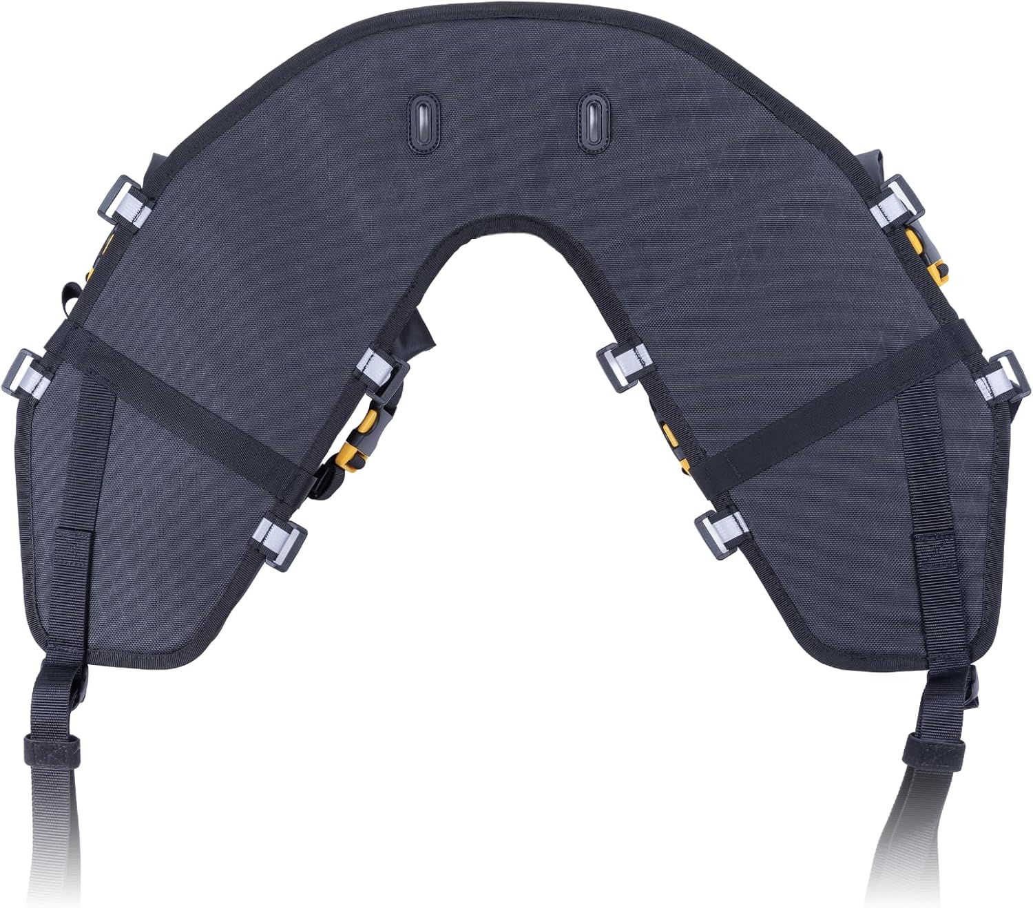 Giant Loop Mojavi Saddlebag, Water-Resistant Minimalist Motorcycle Storage Bag, Ideal for One or Two-Day Rides, Fits Any Dirt Bike, Enduro, Adventure & More (Saddlebag Rolltop/Buckle, Black 2025)