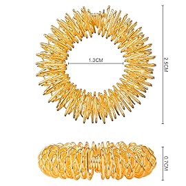 30 Pieces Acupressure Rings Spiky Sensory Rings for Fingers Stress Relief Fidget Sensory Massager for Teens Adults