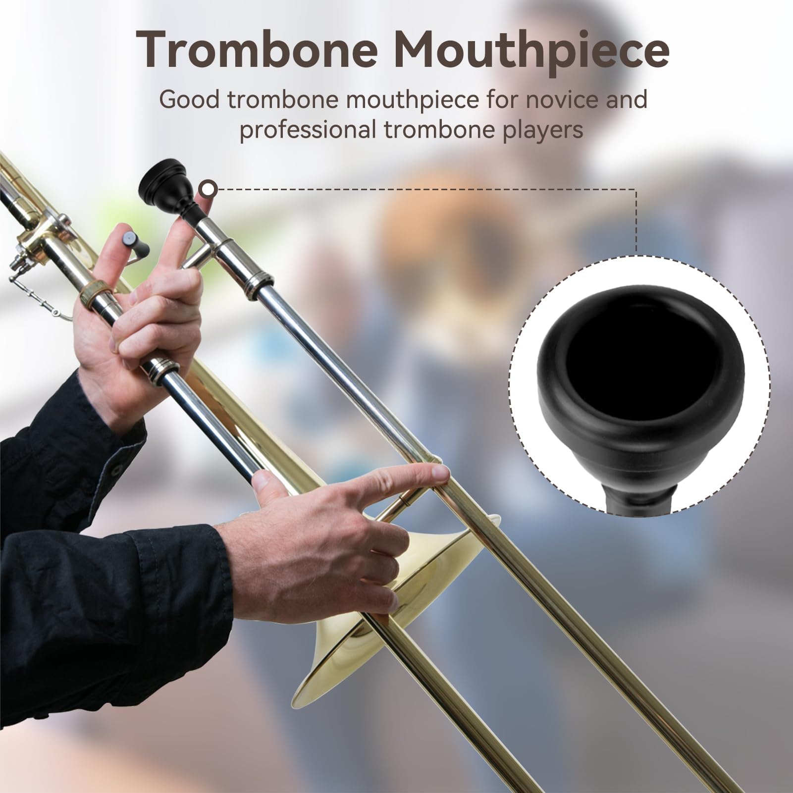 Trombone Mouthpiece, MT?22 Plastic Trumpet Mouthpiece - Image 4